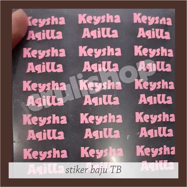 Jual Stiker Label Nama Kain Baju Setrika Custom Putih A Max 3 Huruf Shopee Indonesia