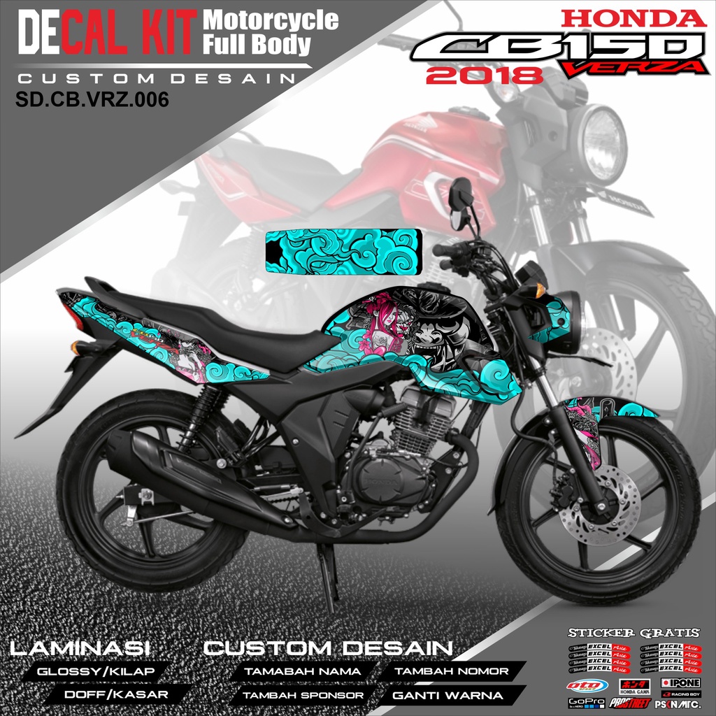 Jual Decal Cb Verza Dekal Stiker Striping Fullbody Fullblok List Honda Cb Verza