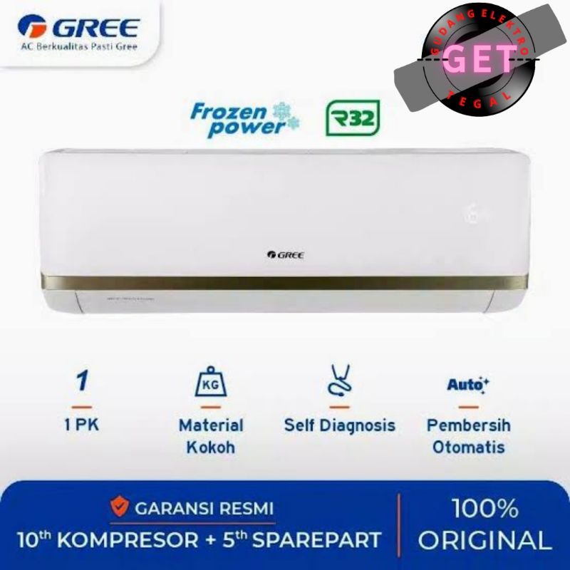 Jual AC SPLIT GREE 1 PK STANDAR FREON R32 ~ GW-C09MOO5 [SMART CLEANER ...