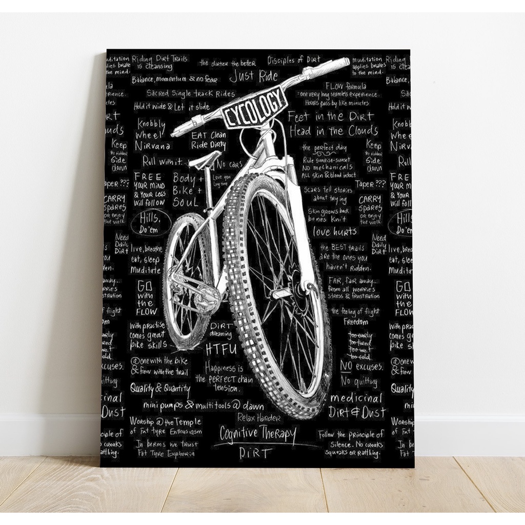 Jual Poster Sepeda Bicycle Gowes BMX Road Bike Riding Dekorasi Dinding
