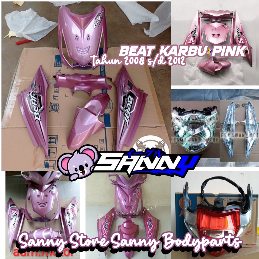 Jual Body Honda Beat Karbu Warna Pink Body Halus Honda Beat 2008 2012