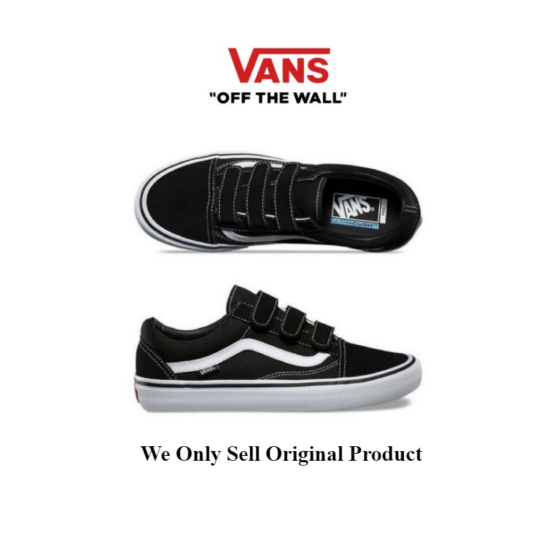 Jual vans old skool velcro clearance