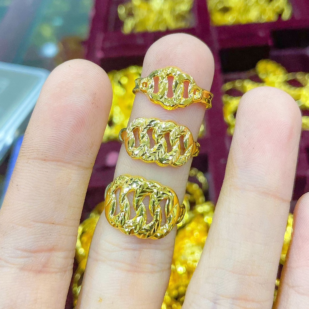 Jual Cincin rante anak dan dewasa emas asli kadar 700 70 16k lebar ...