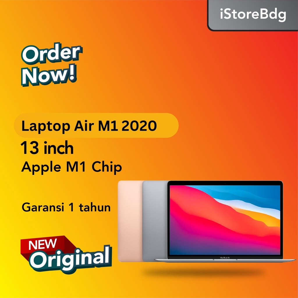 Jual MacBook Air 2020 13 Inch M1 Chip 8GB / 256GB | Shopee Indonesia