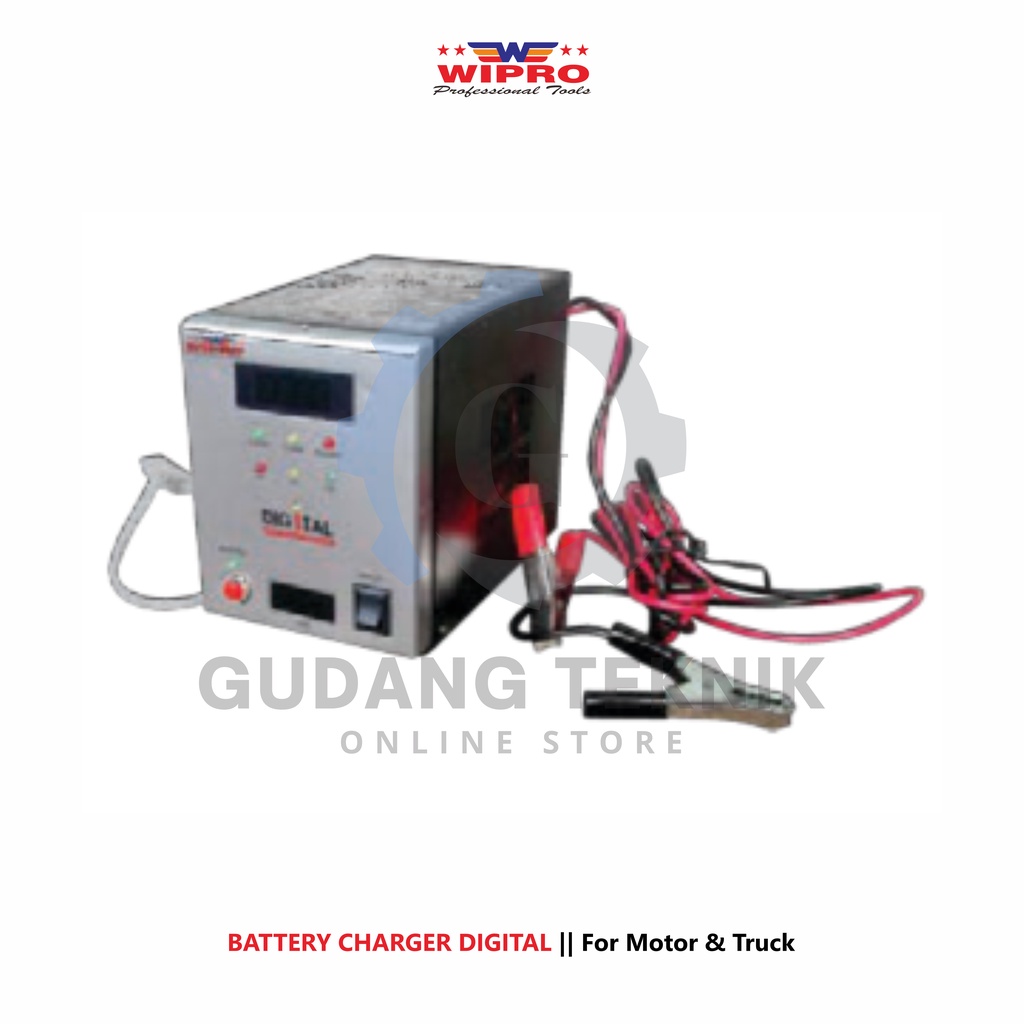 Jual Digital Battery Charger Motor Truck 40A WIPRO / Cas Aki Motor