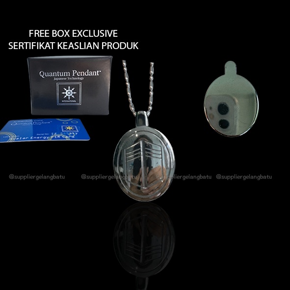 Jual KALUNG ALLAH Quantum Pendant Gold Silver Bulat Persegi Panjang New ...