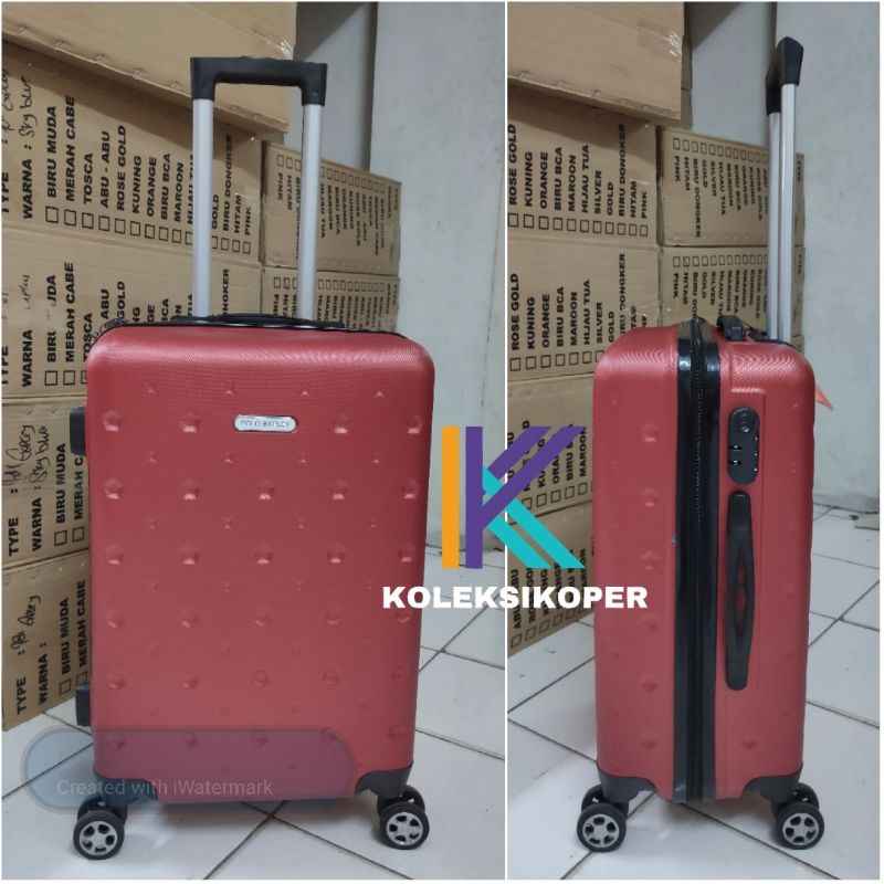 Jual Koper Polo Import Fiber ABS roda putar ukuran Bagasi 22 inch ...