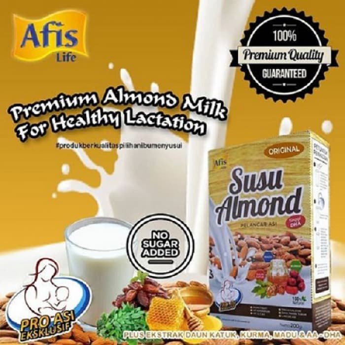 Jual Afis Susu Almond Asi Booster Pelancar Asi Shopee Indonesia 5958