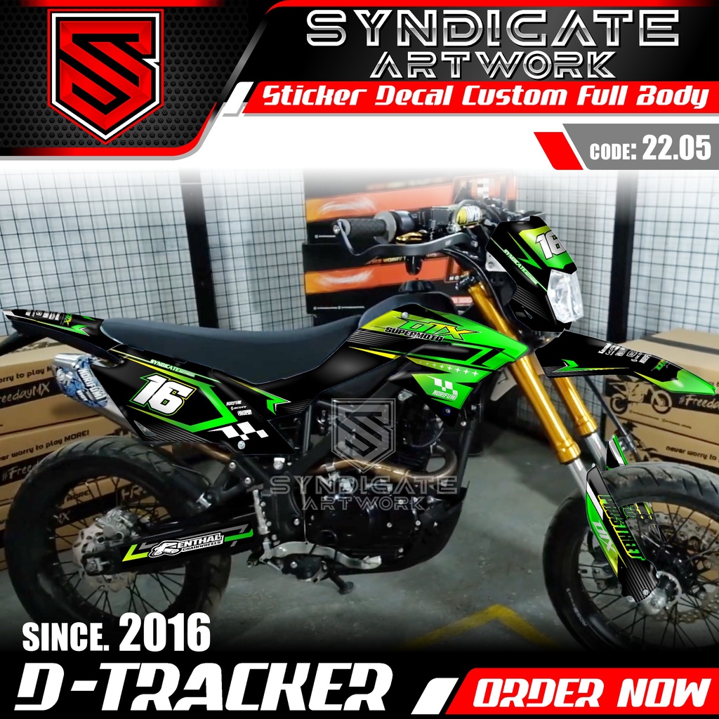 Jual Decal Stiker Motor Kawasaki KLX Dtracker 150 SE Full Body ...
