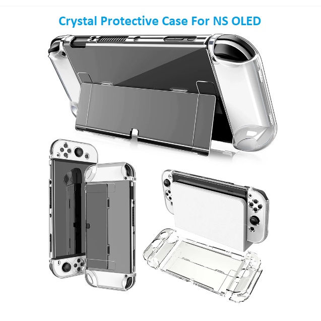 Jual Fit Dock Casing Transparant Crystal Flip Case For Nintendo Switch ...