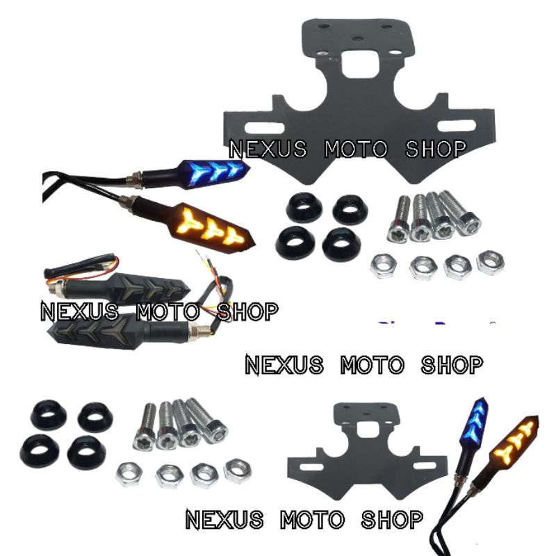 Jual breket plat nomor R15 new tail tidy r15 v3 plus lampu sen running ...