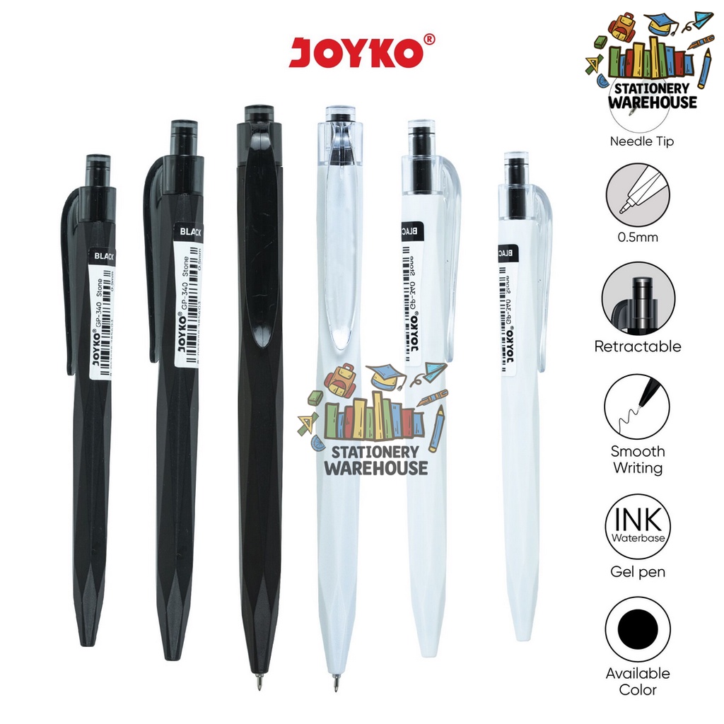 Jual Gel Pen Pulpen Pena Jel Joyko Gp Stone Mm Shopee Indonesia