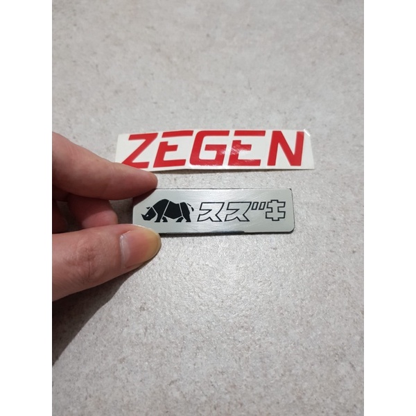 Jual Emblem plat mini mobil suzuki badak kanji | Shopee Indonesia