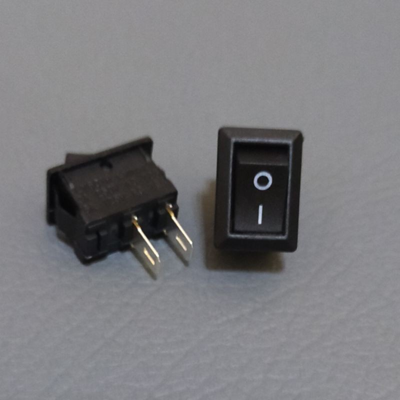 Jual Saklar Rocker Switch On Off Mini Hitam 2 pin / 2 kaki INV | Shopee ...