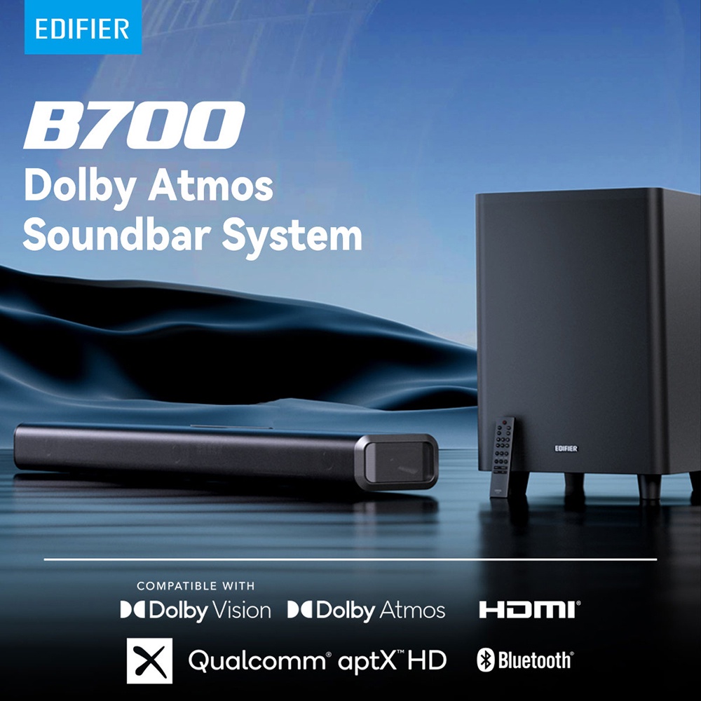 Jual CineSound Dolby Atmos Active Soundbar Speaker Bluetooth B700 ...