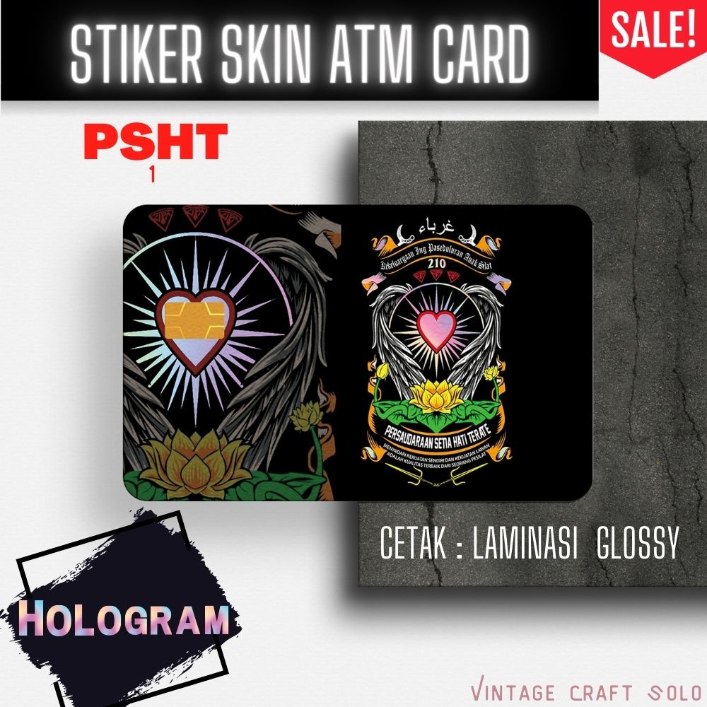 Jual Stiker Sticker Skin Card ATM PSHT Hologram Premium GRATIS packing ...