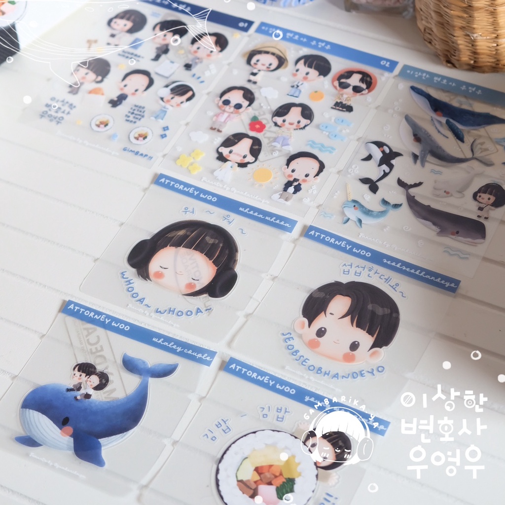 Jual extraordinary attorney woo transparent sticker | Shopee Indonesia