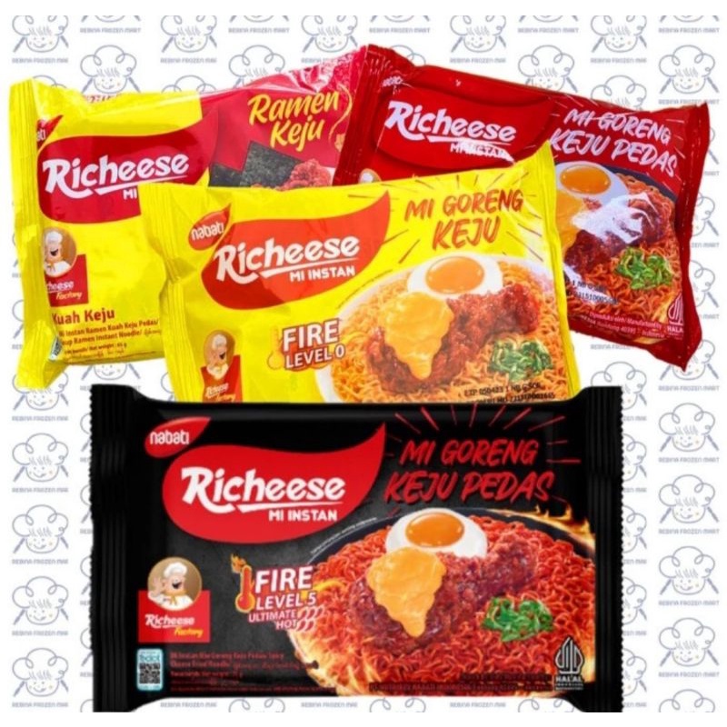 Jual Mie richeese all varian rasa goreng keju / goreng keju pedas ...