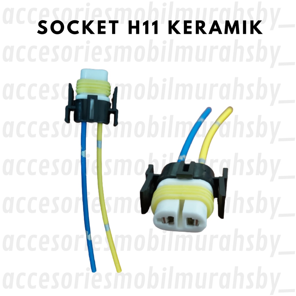 Jual Socket Cable Fog Lamp Ceramic Soket Kabel Lampu Keramik H Shopee Indonesia