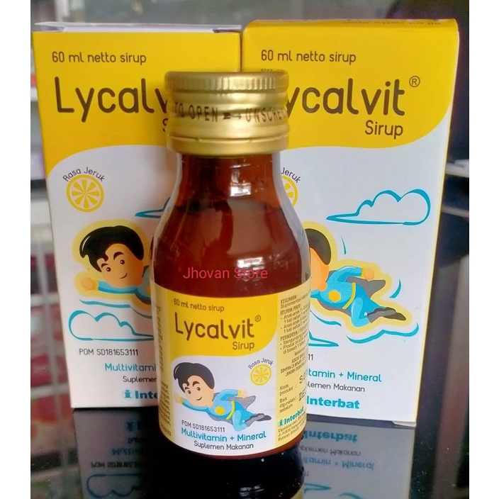 Jual LYCALVIT 60ml ~ Untuk Mencegah & Mengobati Defisiensi Vitamin Pada ...