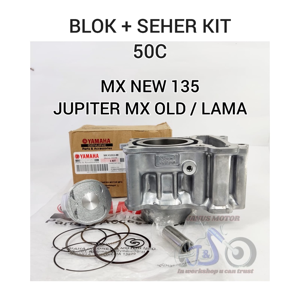 Jual Blok Seher Piston Kit Mx New C Jupiter Mx Old Lama Kualitas Ori Asli Block Seher