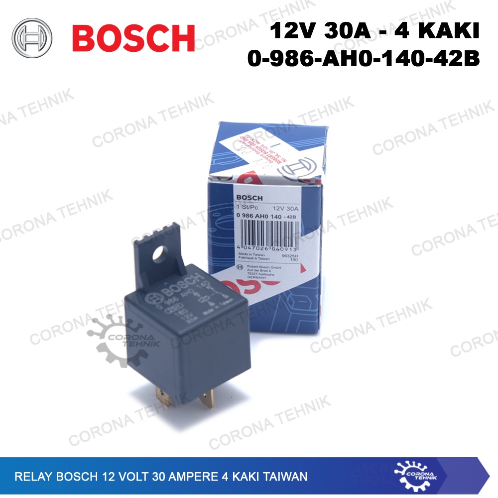 Jual Taiwan - Relay Bosch 12 Volt 30 Ampere 4 Kaki - 0-986-AH0-140-24B ...
