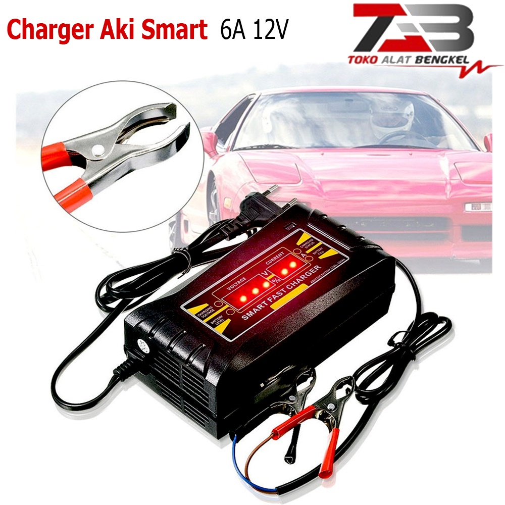 Jual Cas Aki Charger Aki Mobil Wet Dry Lead Acid Digital Smart Battery Charger V A Carger Aki