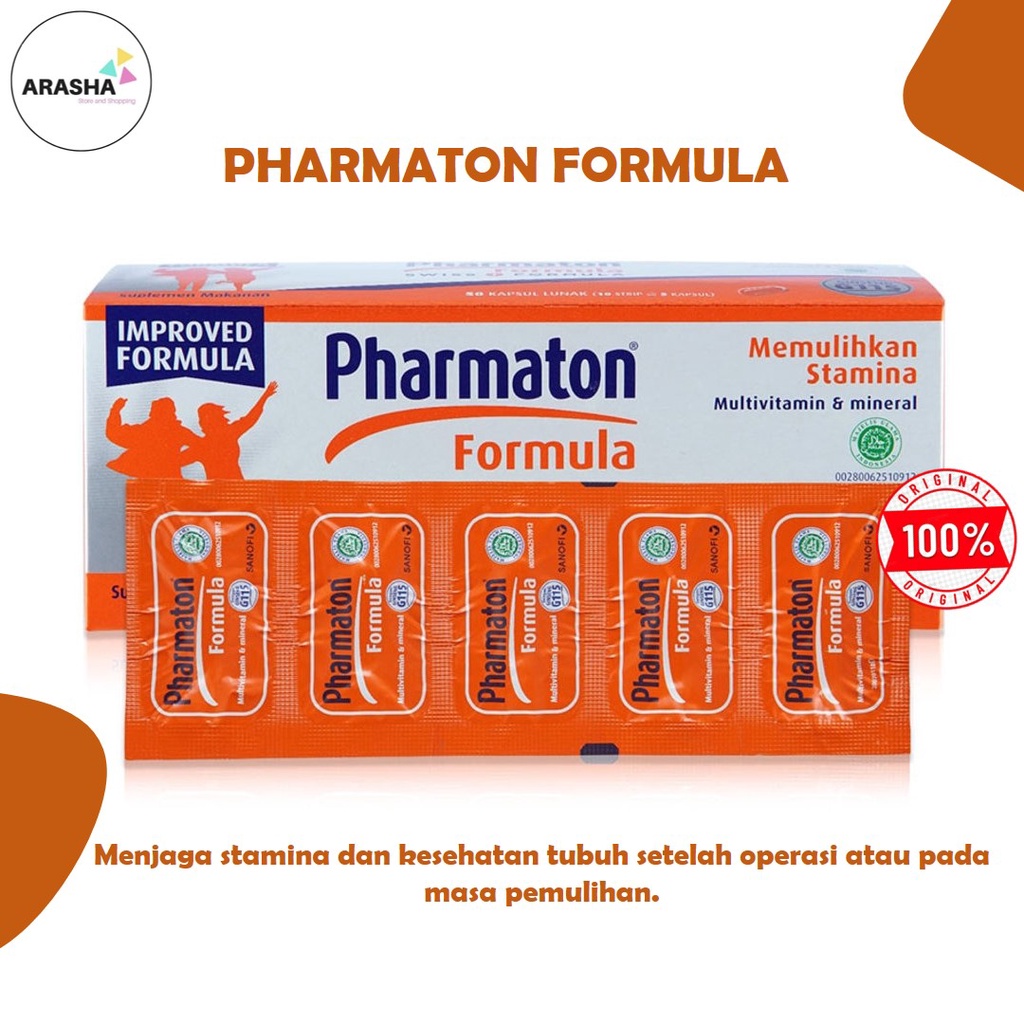 Jual PHARMATON FORMULA KAPSUL Multivitamin Jaga Stamina & Kesehatan