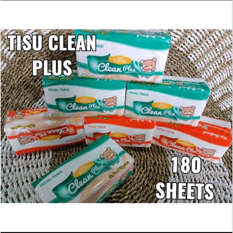 Jual TISU CLEAN PLUS 180 SHEET | Shopee Indonesia