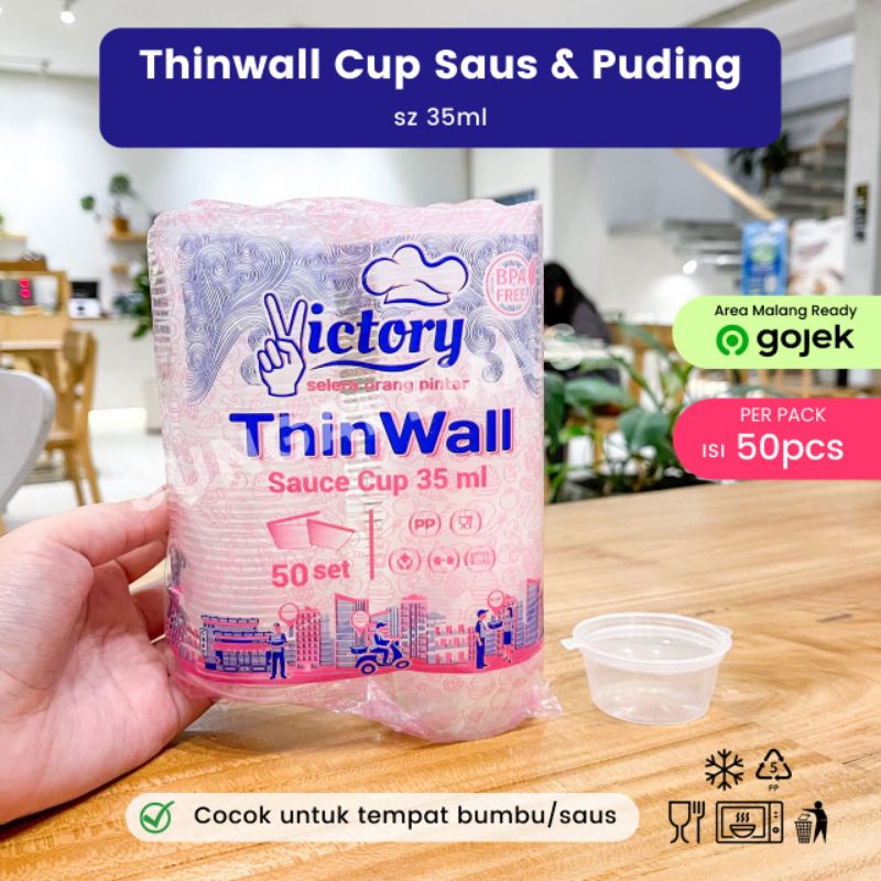 Jual Thinwall Tempat Saos Plastik Ml Cup Saus Sambal Cup Saos