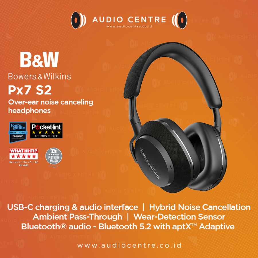 Jual Bowers & Wilkins B&W PX7 S2 Wireless Over-Ear Headphones | Shopee ...