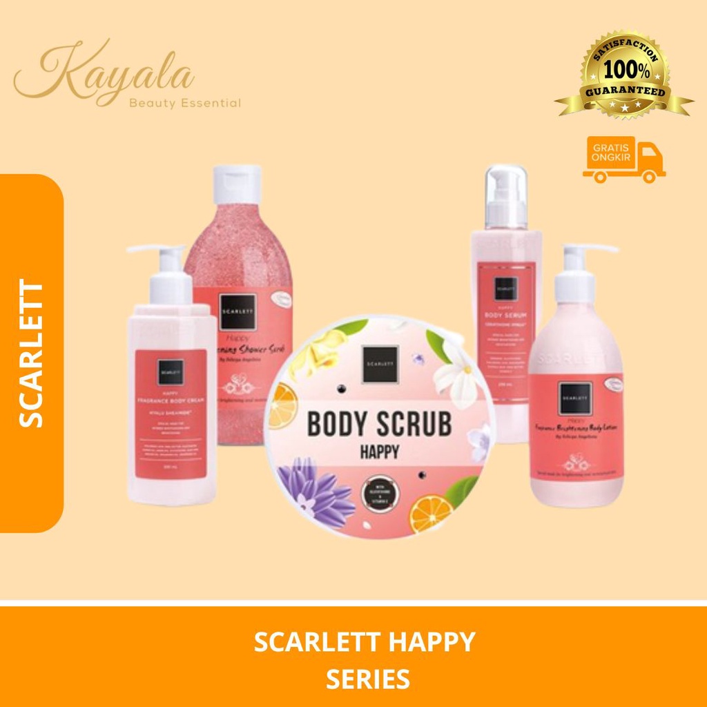 Jual SCARLETT HAPPY SERIES BODY LOTION SCARLETT HAPPY BODY SERUM