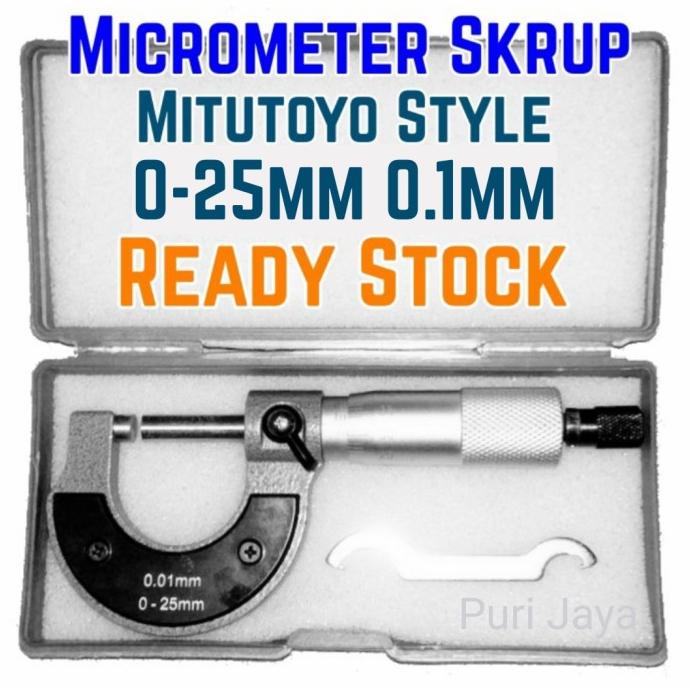 Jual Micrometer Mitutoyo Mikrometer Sekrup Alat Ukur Ketebalan Mm Mm Shopee Indonesia