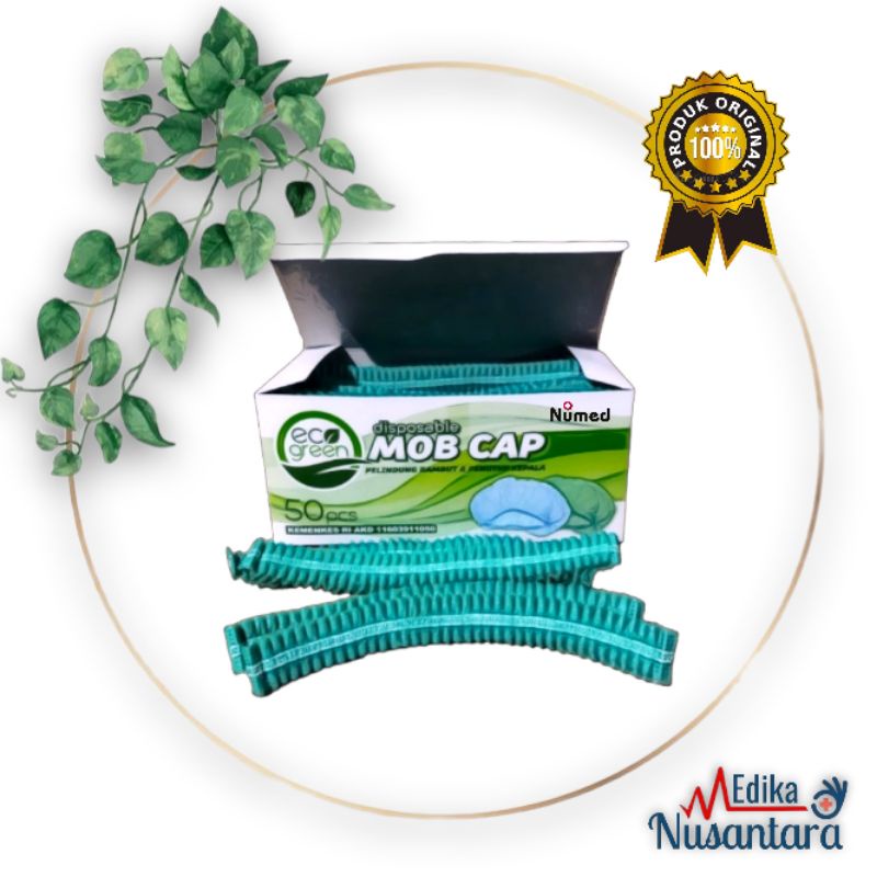 Jual Eco Green Hairnet Disposable Mob Cap Pelindung Rambut dan Penutup ...