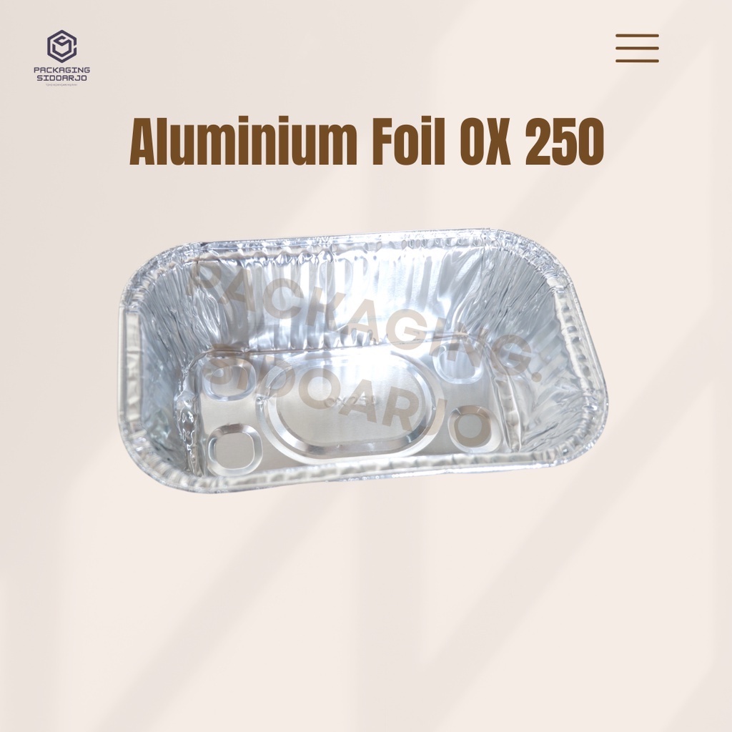 Jual Allu Tray Ox Ox Alumunium Tray Alumunium Foil Kotak