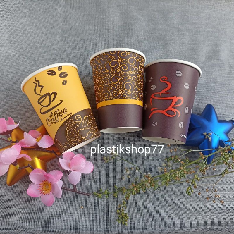 Jual GELAS KERTAS/ PAPER CUP ISI 50 PCS | Shopee Indonesia