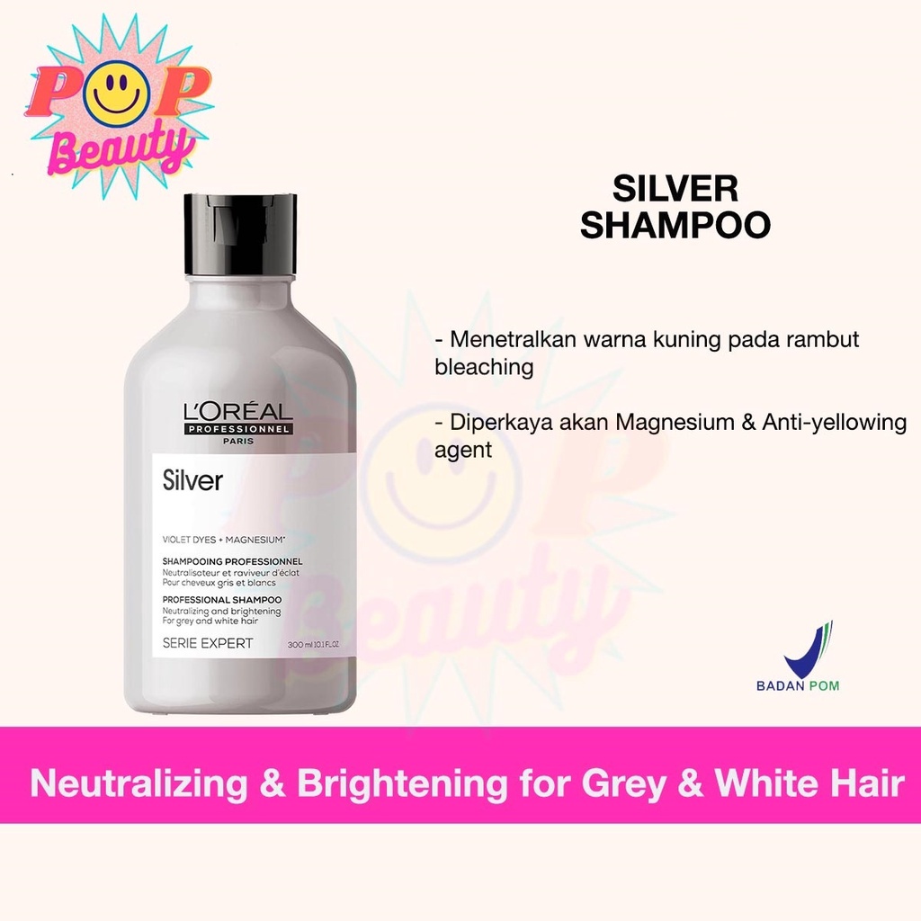 Jual Loreal Silver Expert Series Shampoo Conditioner For Grey / White
