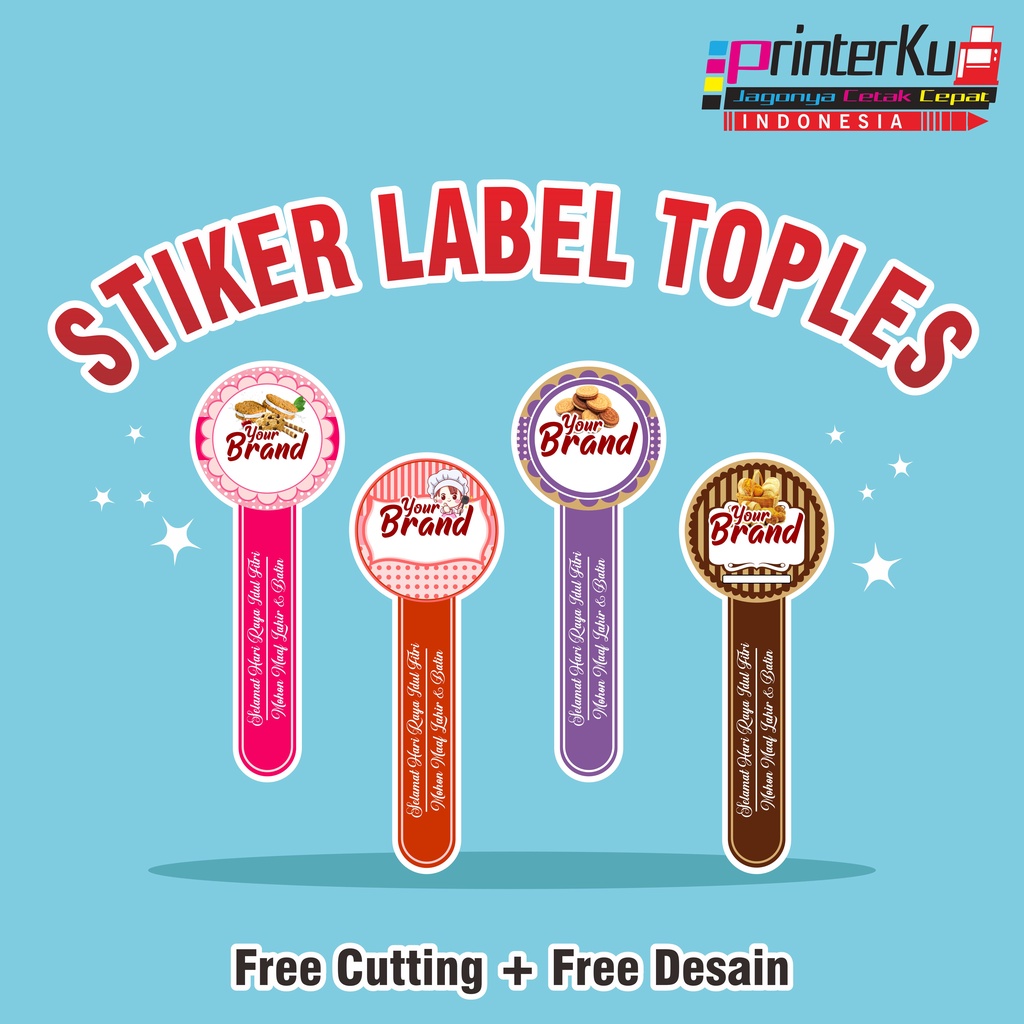 Jual CETAK STIKER LABEL BOTOL/STIKER SEGEL BOTOL/STIKER TOPLES PRODUK ...