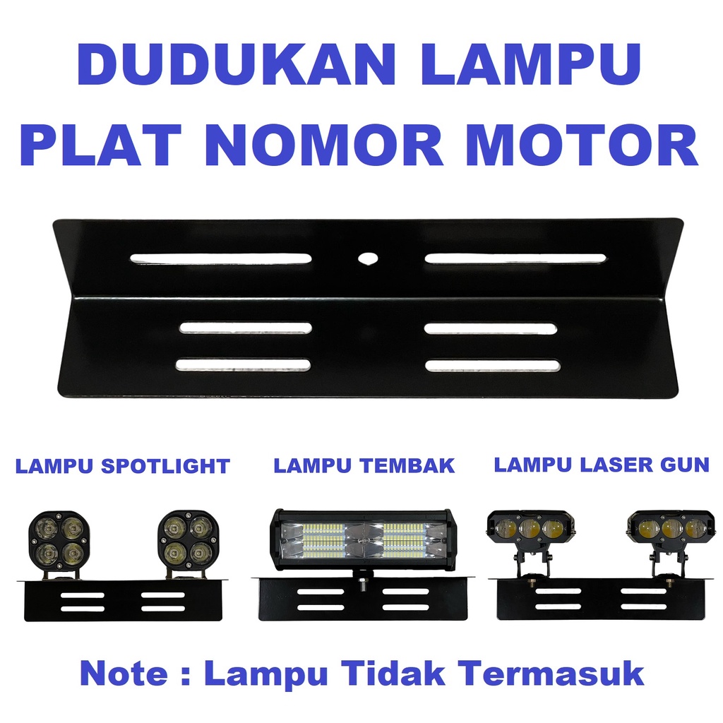 Jual Dudukan Bracket Lampu Led Tembak Tatakan Braket Besi Breket Tanduk Bumper Plat Nomor Sorot