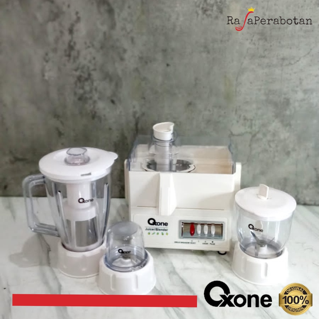 Jual Oxone OX867 Blender Dan Juicer 4 in 1 Plastik 1 Liter 290 Watt