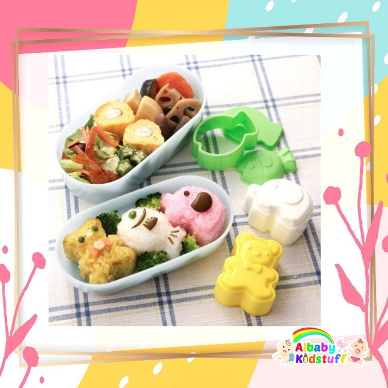 Jual Cetakan Nasi Bento Isi 3 Cetakan Nasi Bento Bentuk Ikan Gajah