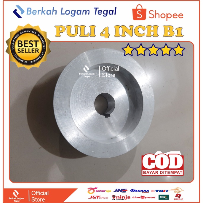 Jual Pulley Puli Jalur B1 - 4 inch Aluminium | Shopee Indonesia
