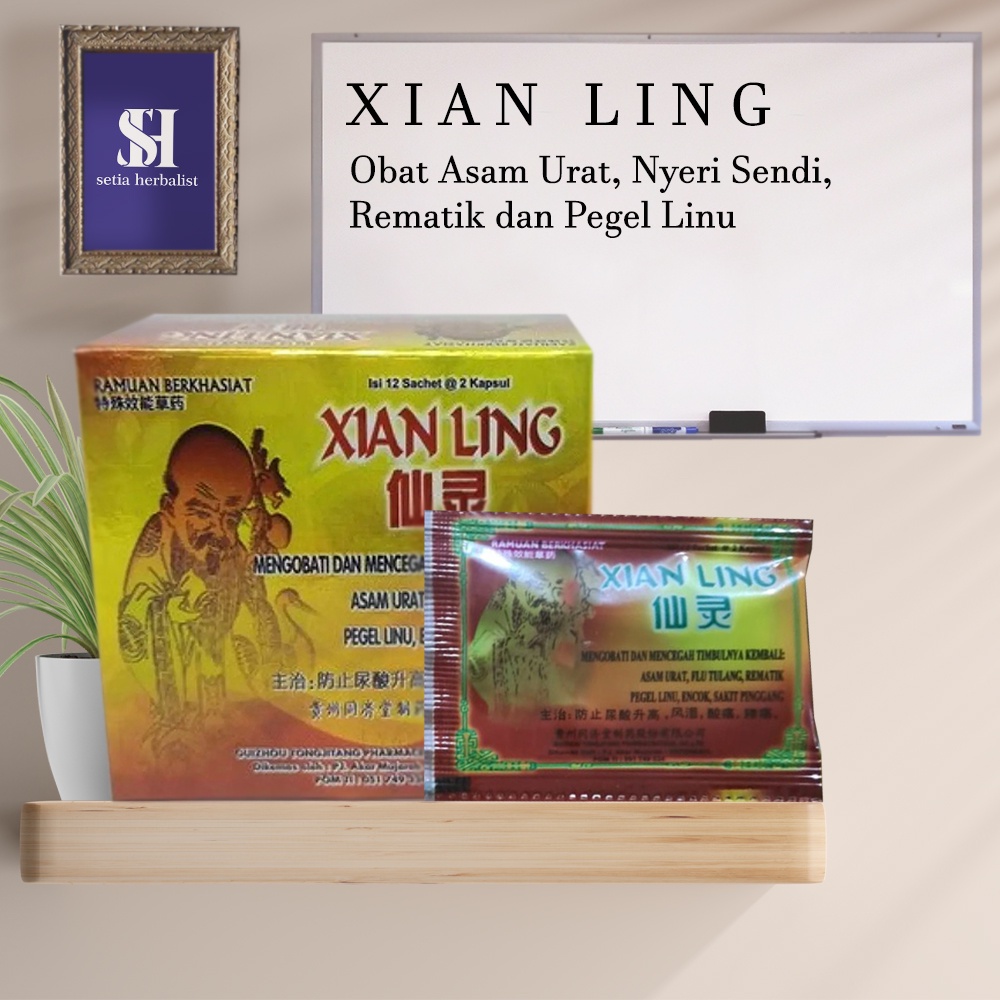 Jual Xian Ling Kapsul Herbal Xianling obat Asam Urat, Pegel Linu ...