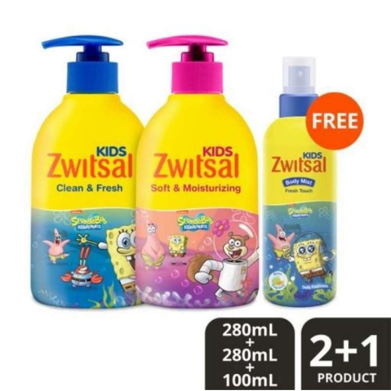 Jual Zwitsal Kidz Bubble Bath Blue Clean & Fresh + Zwitsal Kidz Bubble