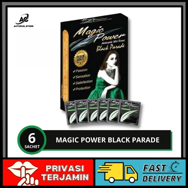 Jual Tisu Magic Power Black Parade Hitam Untuk Pria Dewasa Tissue