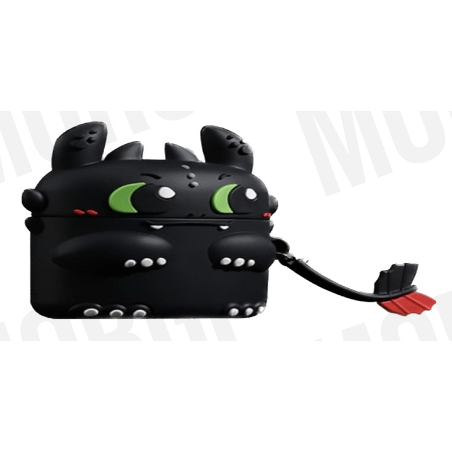Jual Case Airpods 3 2021 Premium Lucu Toothless Hitam Gen Karakter ...