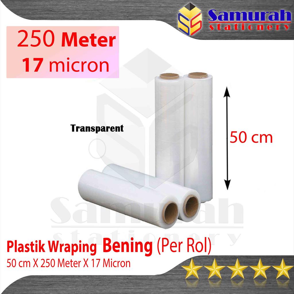 Jual Plastik Wraping Lebar 50 Cm Bening / Stretch Film Rol / Plastic ...