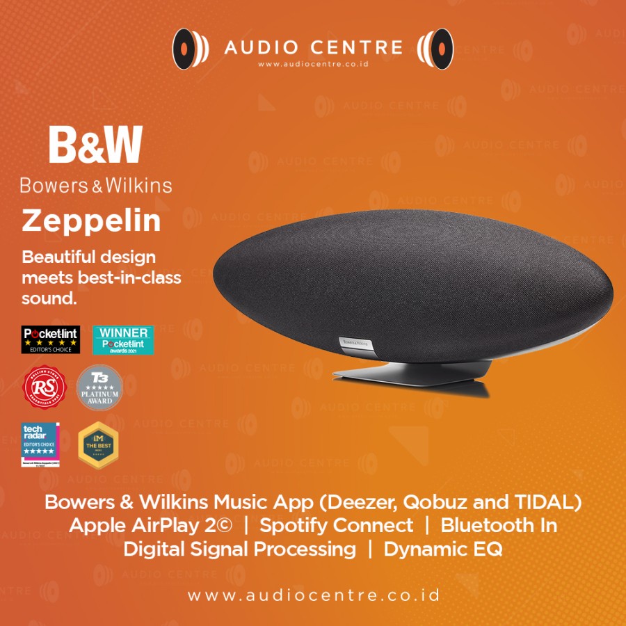 Jual Bowers & Wilkins B&W Zeppelin 2021 Wireless Smart Active Speaker ...