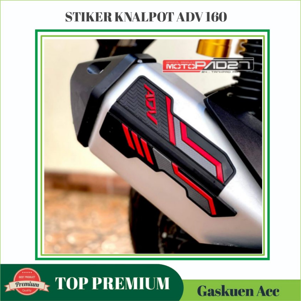 Jual Stiker Sticker Cover Knalpot Honda ADV 160 2022 2023 Karet Rubber ...