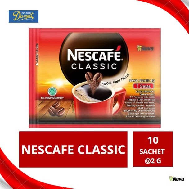 Jual NESCAFE CLASSIC 10 x 2gr / NESCAFE CLASSIC KOPI INSTAN Shopee Indonesia